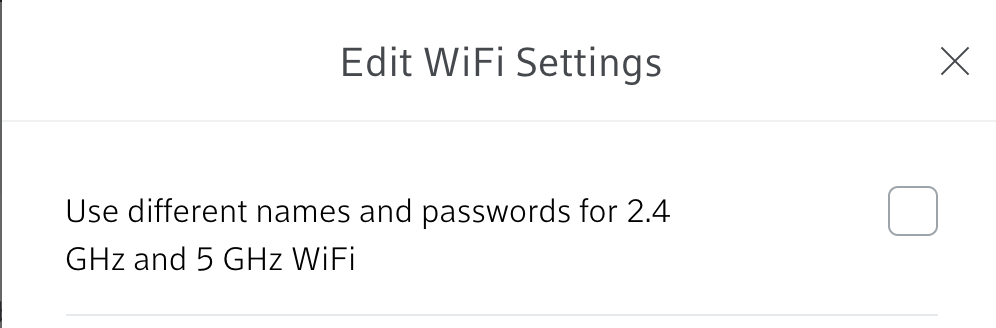 Edit WiFi Settings